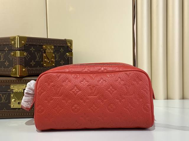 Top Quality Original Dopp Kit Toiletry Bag M12863 Green Embossed M13023 Red Embo