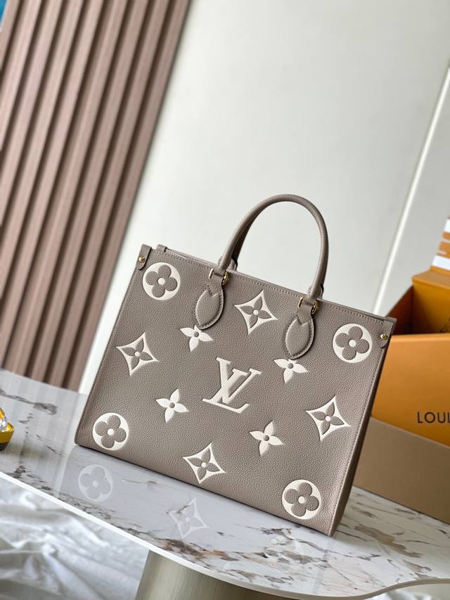Chip Steel Special Grade Mb Original Leather Onthego Medium Handbag Model M45494