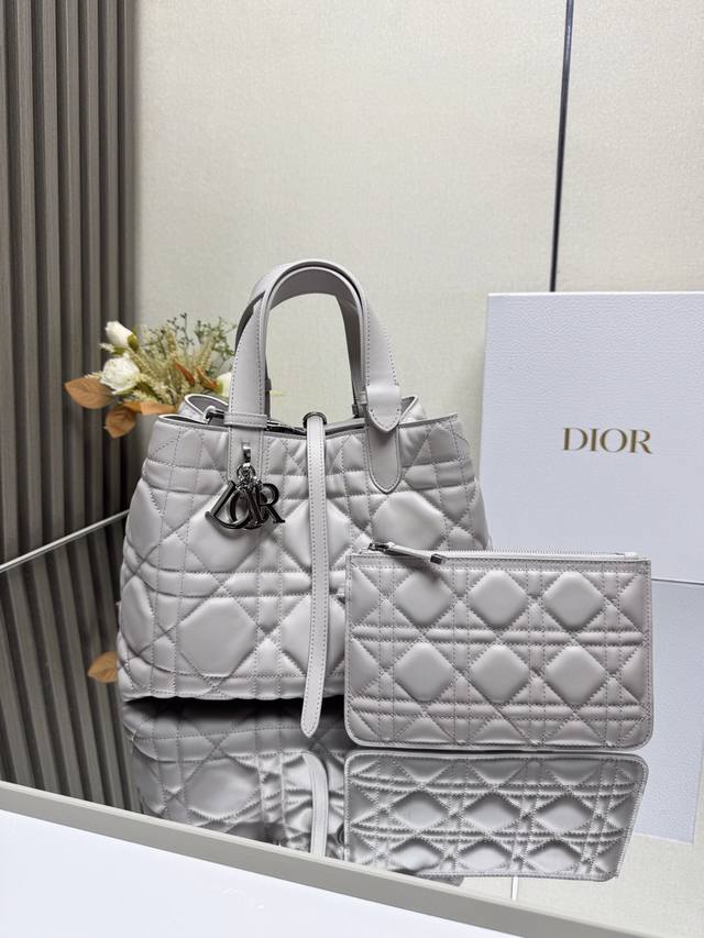 Top-Grade Original Toujours Handbag, New Color, Soft Gray, Medium This Toujours
