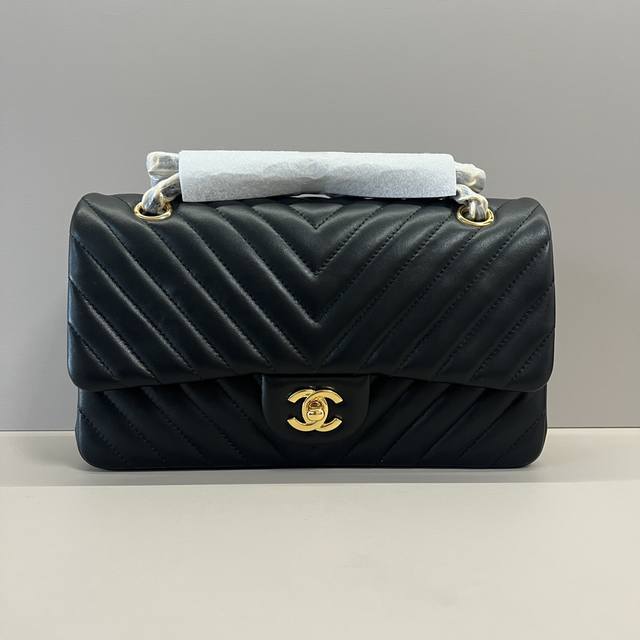 Exclusive Real Shot V-Grid Cf 25Cm Sheepskin Upgraded Version Of Chanel Cf Serie