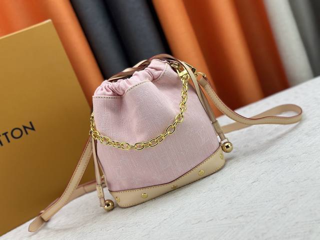 Upgraded Version Lv M83043 Denim Bucket Bag Large Capacity Shoulder And Crossbod