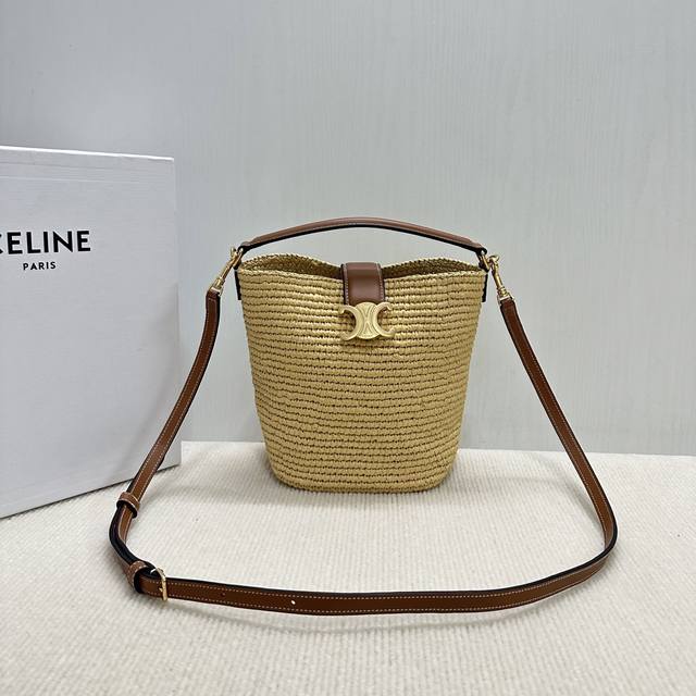 authentic Grade Louise Mini Bucket Bag Mini Handbagthis Model Can Fit Larger