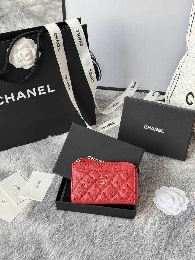 cchanel New Product For The Year Chanel 7-Shaped Single-Pull Card Bag Origina