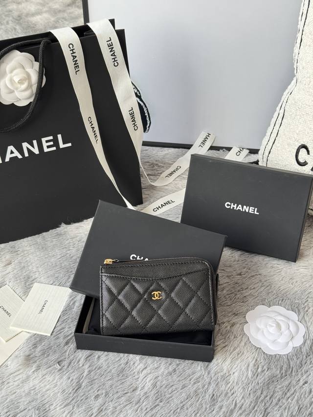 cchanel New Product For The Year Chanel 7-Shaped Single-Pull Card Bag Origina