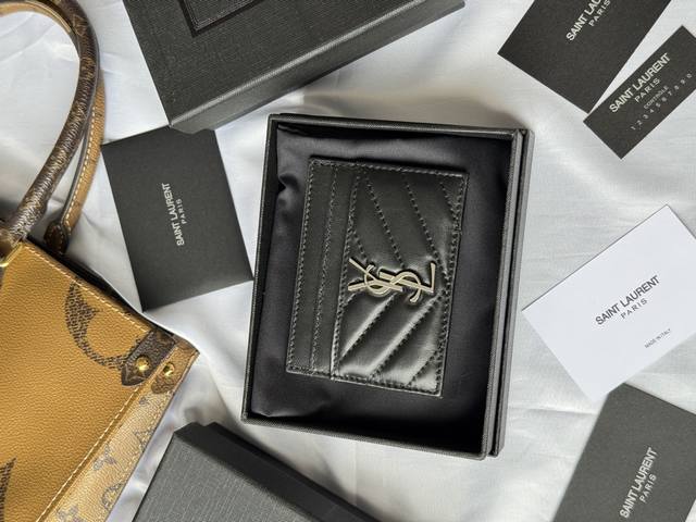 ysl Classic Card Holder Made Of Lambskin Monogram Saint Laurent Card Holder D