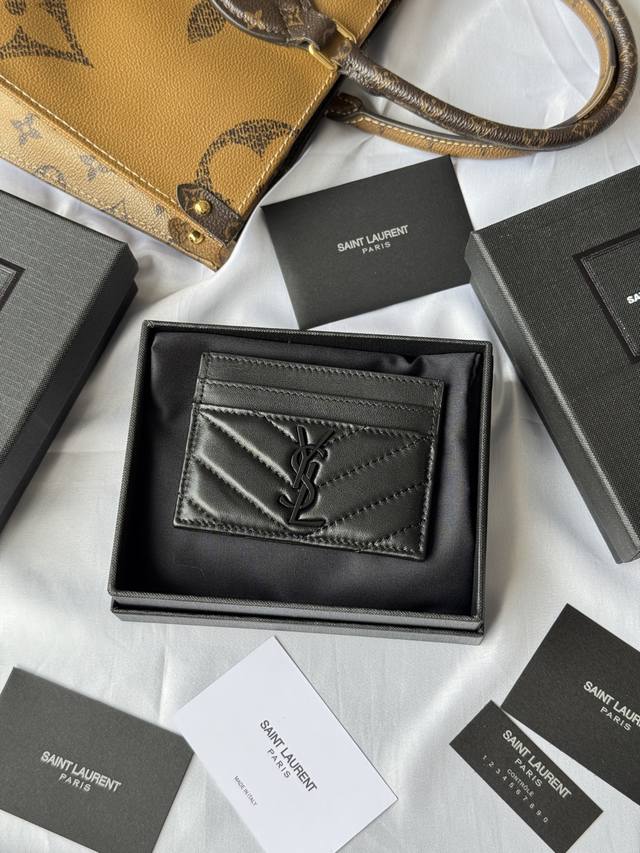 ysl Classic Card Holder Made Of Lambskin Monogram Saint Laurent Card Holder D