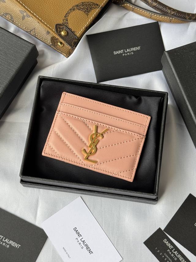 ysl Classic Card Holder Made Of Lambskin Monogram Saint Laurent Card Holder D