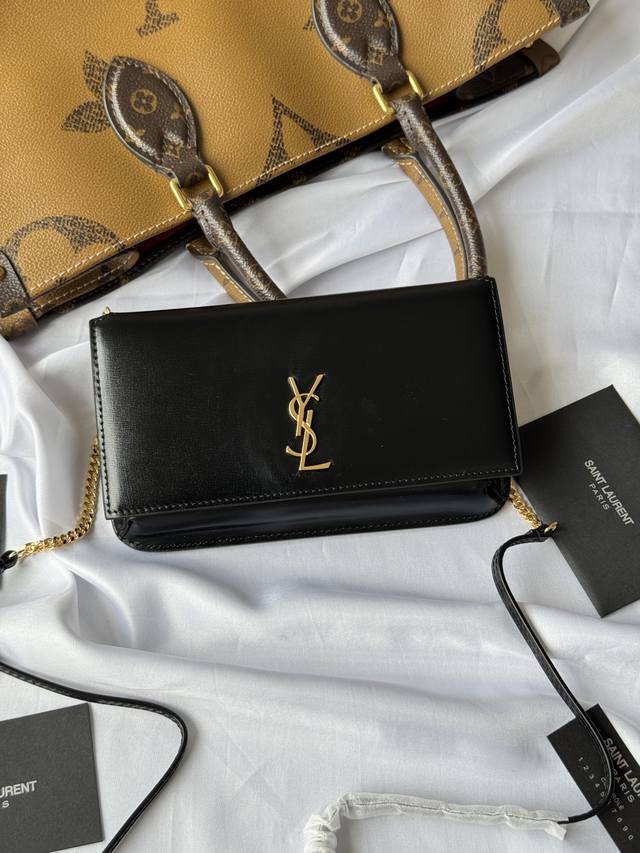Black Hand-Rubbed Pattern Monogram Phone Holder Mini Bag_ For The Current Super