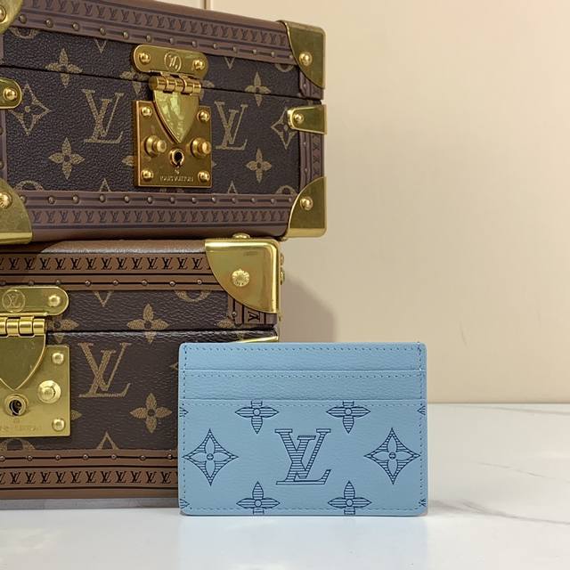 Top-Grade Original Double Card Holder M14791 Blue This Double Card Holder Is Mad