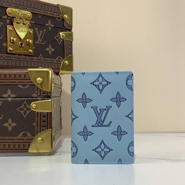 Top-Grade Original Pocket Wallet M14915 Blue This Pocket Wallet Is Made Of Soft