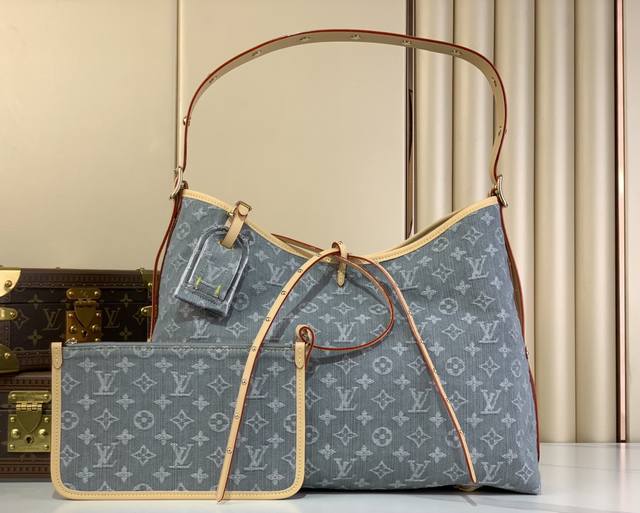 Top Original Carryall Medium Handbag M13289 Grey Denim This Carryall Medium Hand