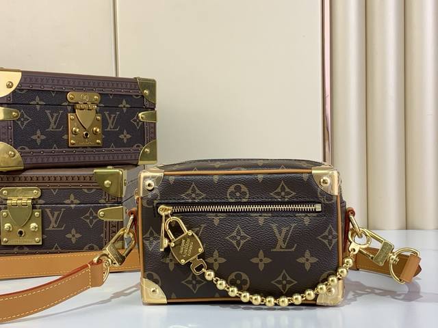Top Quality Original M14729 Monogram Chain Box Bag Men's Bag Mini Soft Trunk Min