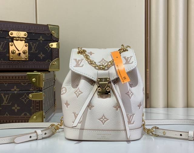 Top-Quality Original Nano No Backpack M13656 Cream Apricot Jacquard The Leather