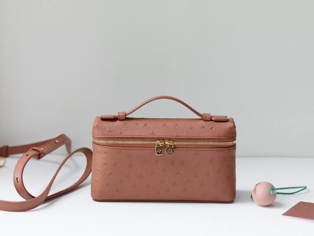 New Product Launched Ostrich Leather Loro Piana L19 Extra Pocket Series Hand-Hel
