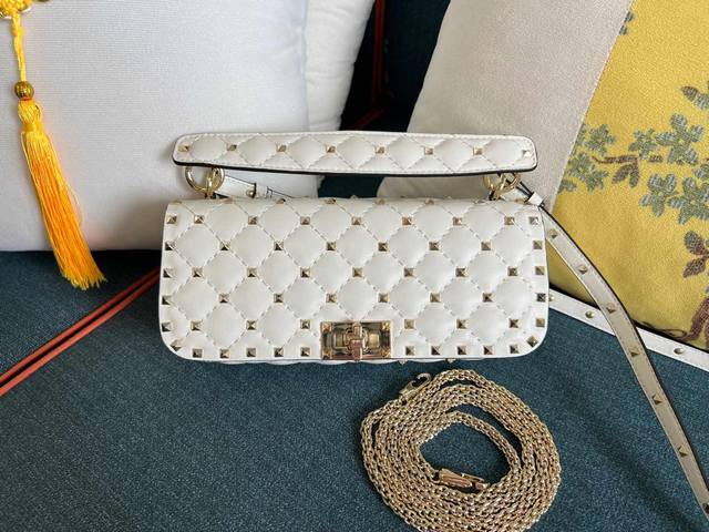Model: 1071 - The Rockstud Spike Bag Is Quilted With Small Rivets - It Comes Wit