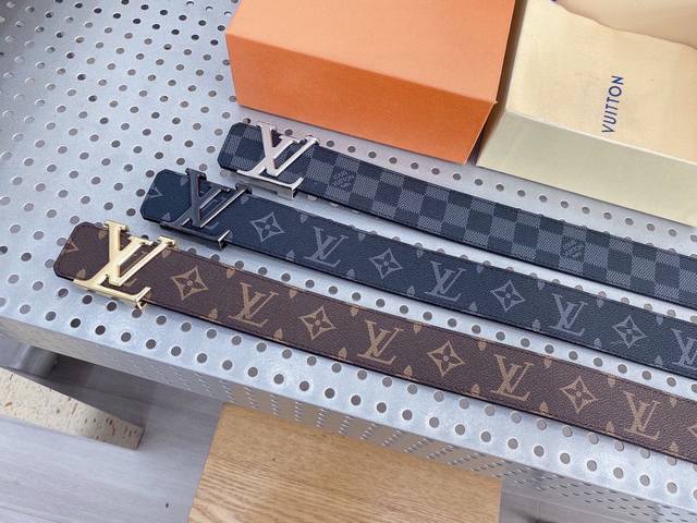High Version Belt Lv Original Cowhide Belt Popular Model Unisex Belt The Most Po