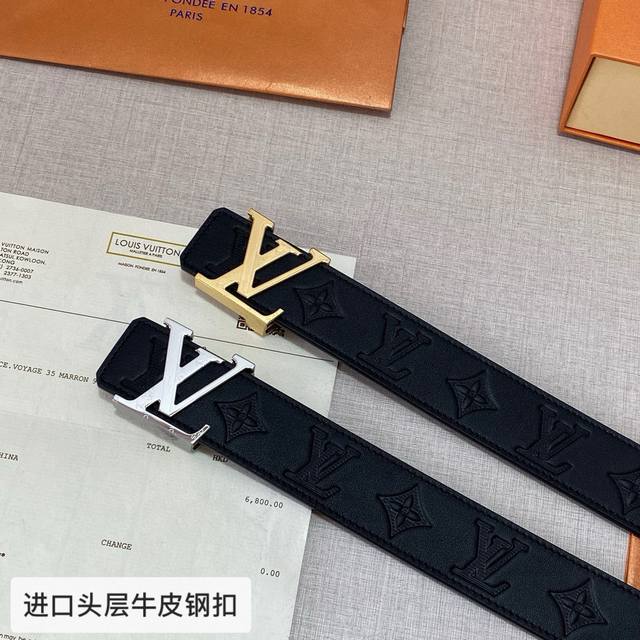 Brand Louis Vuitton Lv Steel Buckle Grade Original Private Goods. Imported Top L
