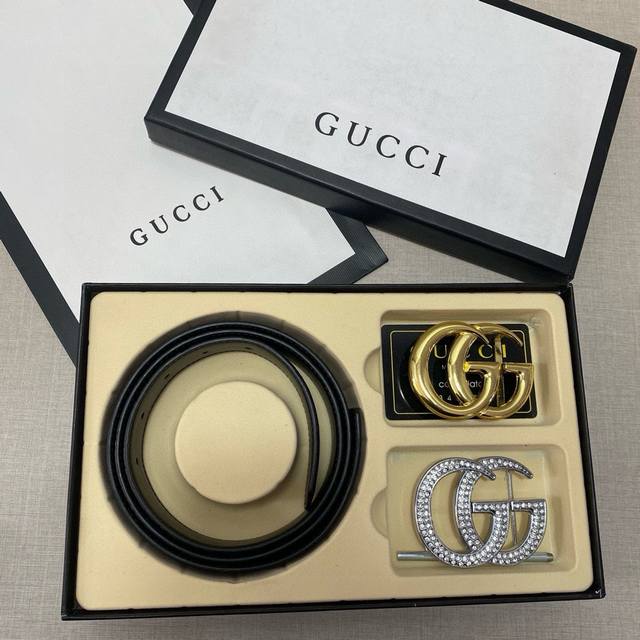 g Boutique Double Buckle Gift Box Set With Gift Box Available At Gucci Counte