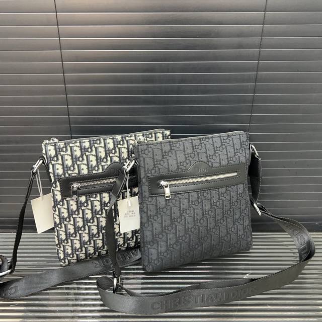 dior Dior Denim Messenger Bag Unisex Shoulder Bag Classic All-Match Real Shot