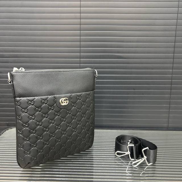 gucci Leather Shoulder Bag Messenger Bag Classic All-Match Real Shot Original