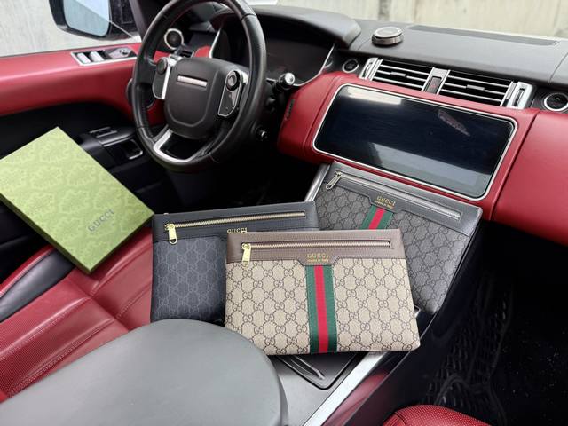 High-End New Gucci Clutch Gucci Clutch Gucci Ophidia Monogram Logo Double G Canv