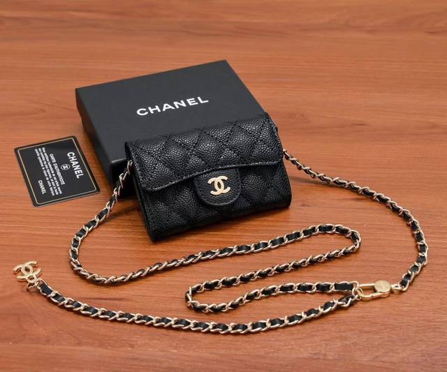 Color Black Size 11X10 Chanel Caviar Leather Small Backpack Fashionable And Gene