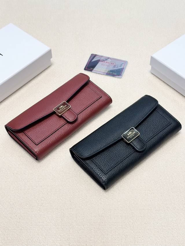 Color Black And Red Size 19X10 Coach Counter Model Original Cowhide Counter New