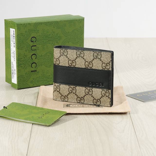 Color Black Size Short 12X10 Gucci Counter Style Men's Short Style Folding 1:1 P