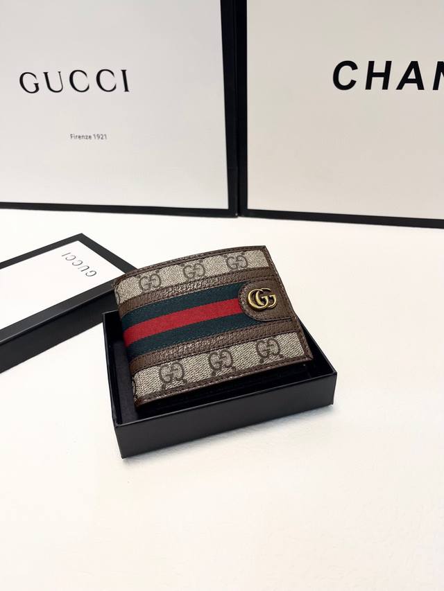 Short Color Black Size Short 12X10 Gucci Counter Men's Soft Leather Long And Sho