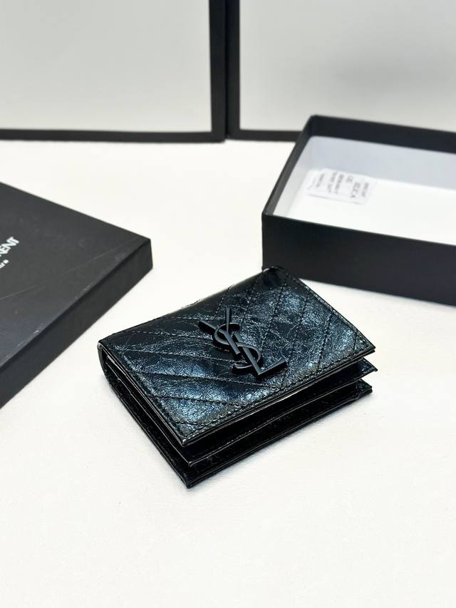 Color Black Size 11X10 Yves Saint Laurent Counter Synchronization Fashion Wallet