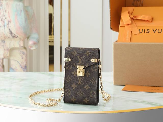 Top Original Single Home Shot M13572 Old Flower Mobile Phone Bag Chain Bag New S