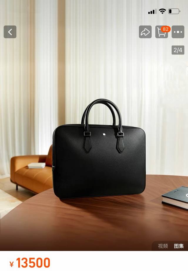 Original High-Quality Black Counter Exclusive Top-Grain Cowhide Montblanc Classi