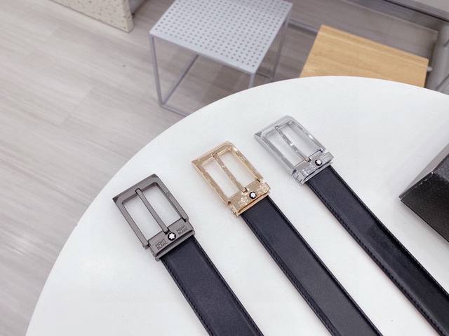 Montblanc's Popular Belt Is Made Of Cowhide In Different Styles [Sly Smile] Perf
