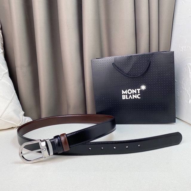 Montblanc Top Layer Cowhide 3.5Cm Both Sides Can Be Worn Official Website Synchr