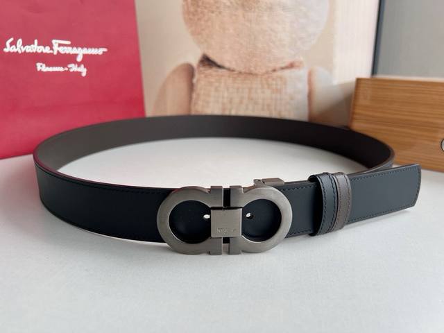 Good Product Discovery Ferragamo Ferragamo Men's Counter Metal Buckle First Laye