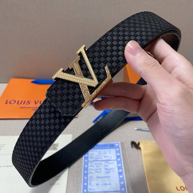 Brand Lv Louis Vuitton Steel Buckle Grade Original Private Goods. Imported First