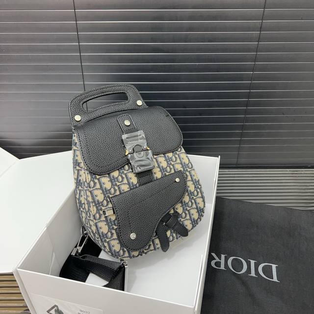 dior Dior Gallop Series Jacquard Embroidered Canvas Chest Bag For Men And Wom