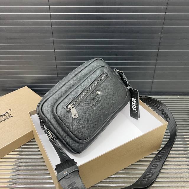montblanc Montblanc Men's Calfskin Shoulder Bag Messenger Bag Crossbody Bag C
