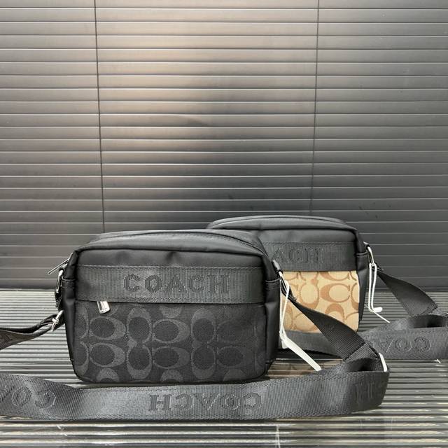 coach Coach Logo Design Nylon Messenger Bag Camera Bag Unisex Messenger Bag S