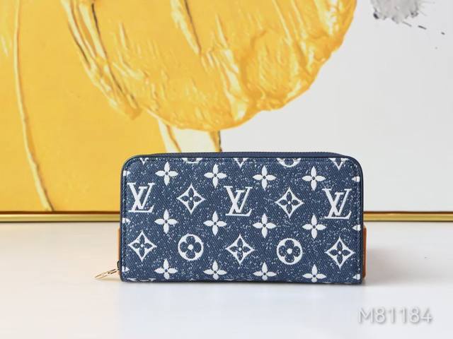 Color Blue Cloth Size 19X10M81183 This Sarah Wallet Is Reinterpreted In Monogram