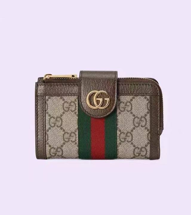 Color Pvc Color Size 15X9 Gucci Style Short Wallet Imported Pvc With Cowhide Tex