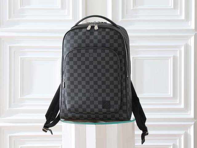 163C01 Chip Version Top Original Model N40499 Black Grid Avenue Backpack Made