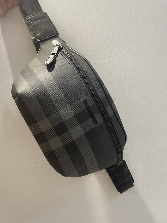 bur's Latest Birch Brown Checkered Waist Bag Presents The Iconic Checkered De
