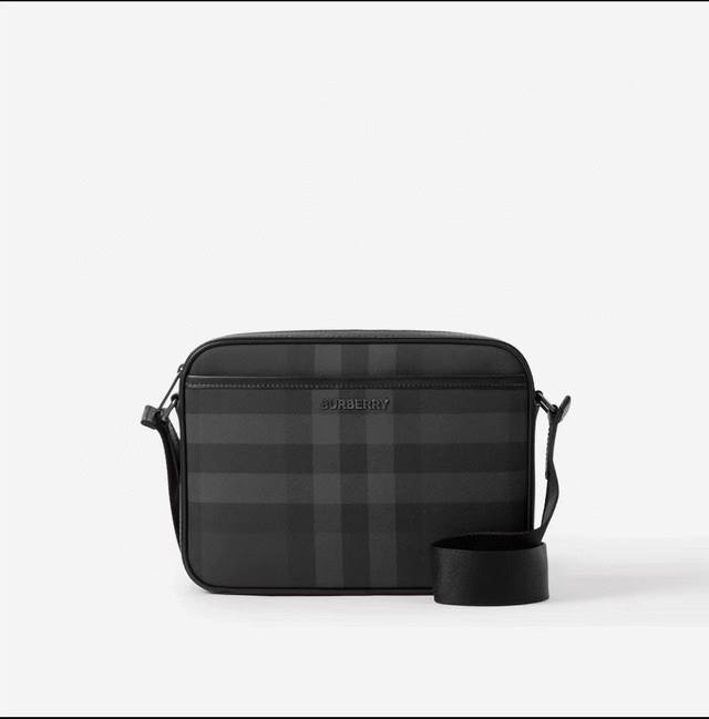 b Top-Grade Original Exquisite Crossbody Bag Decorated With Bur Check And Smo