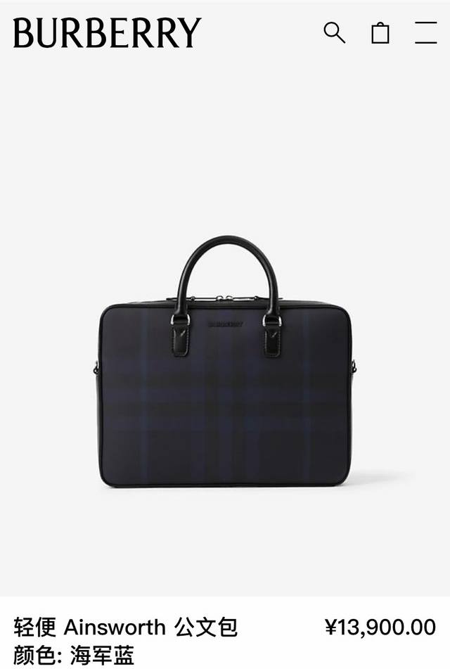 Original High Quality Burberry Rolled Leather Top Handles Removable And Adjustab