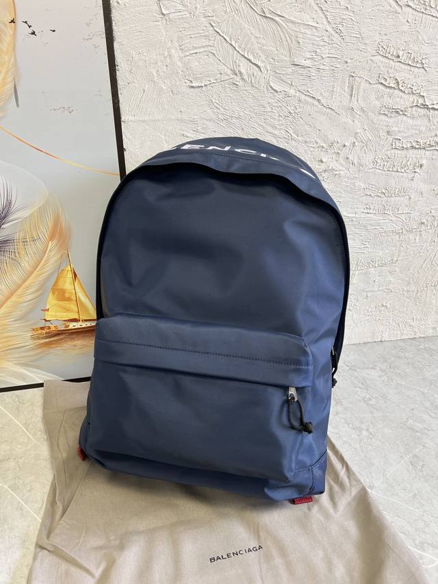 Original Balen Backpack Large Schoolbag Very High-End Street Style Simple And Fa