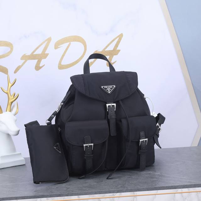 p New Women's Backpack Bz811 With Small Bag Backpack Arrived Econyl Recycled