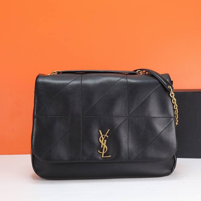 Exclusive Black Lambskin Gold New Jamie Lambskin Handbag Soft Leather With Matte