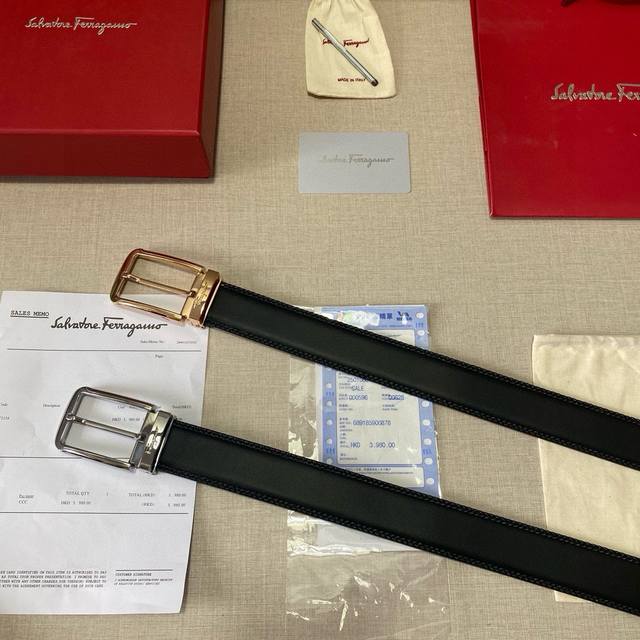 Brand Ferragamo Grade Original Quality. Top Layer Cowhide Counter Sale Classic H