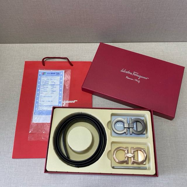 Ferragamo Boutique Double Buckle Gift Box Set With Gift Box Available At The Cou